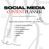 Social Media Content Planner